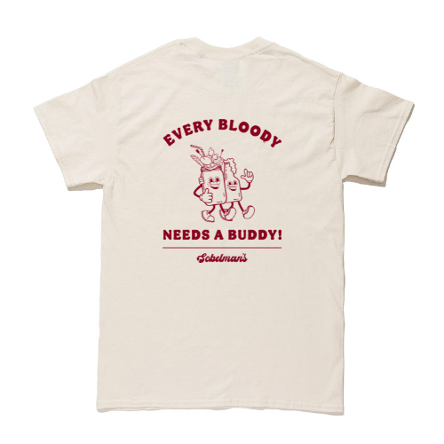 "Every Bloody Needs A Buddy" White T-Shirt